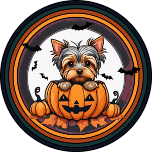 Yorkie kutyás póló - Halloween