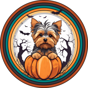 Yorkie kutyás póló - Halloween