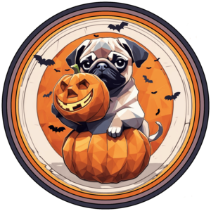 Mopsz kutyás póló - Halloween